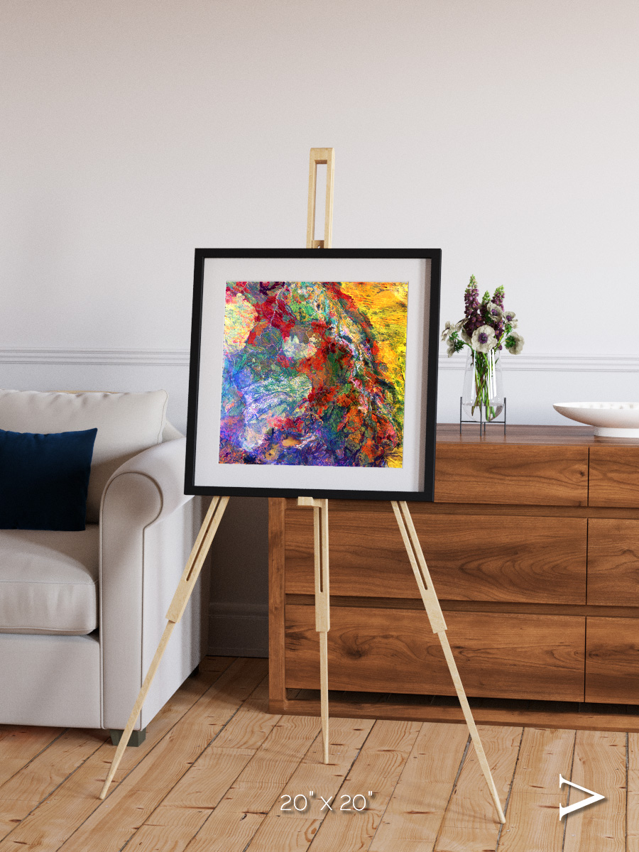 Melted Earth, Great Sandy Desert Framed & Mounted Print