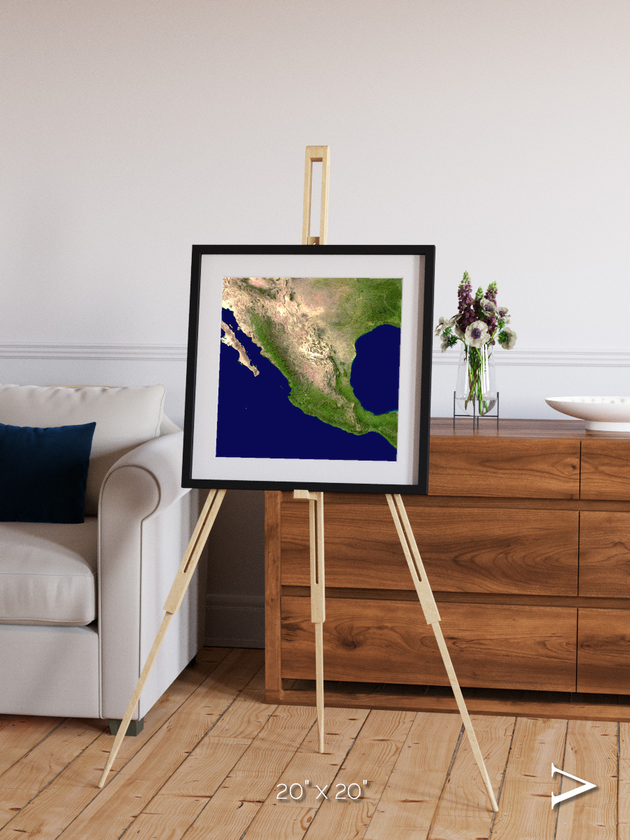 Windwritten Sands, Mexico and Central America Framed & Mounted Print