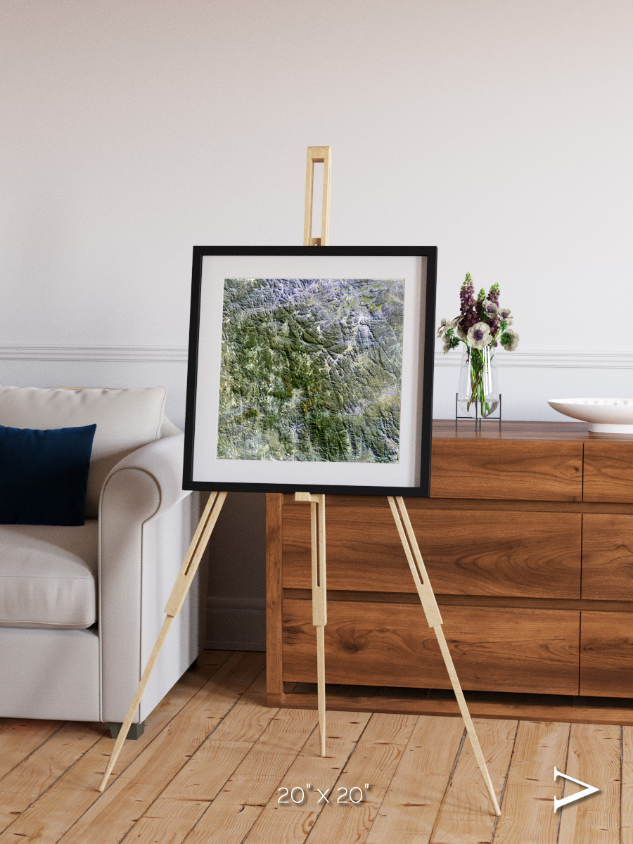 Earth in Colour, Namaqualand Framed & Mounted Print