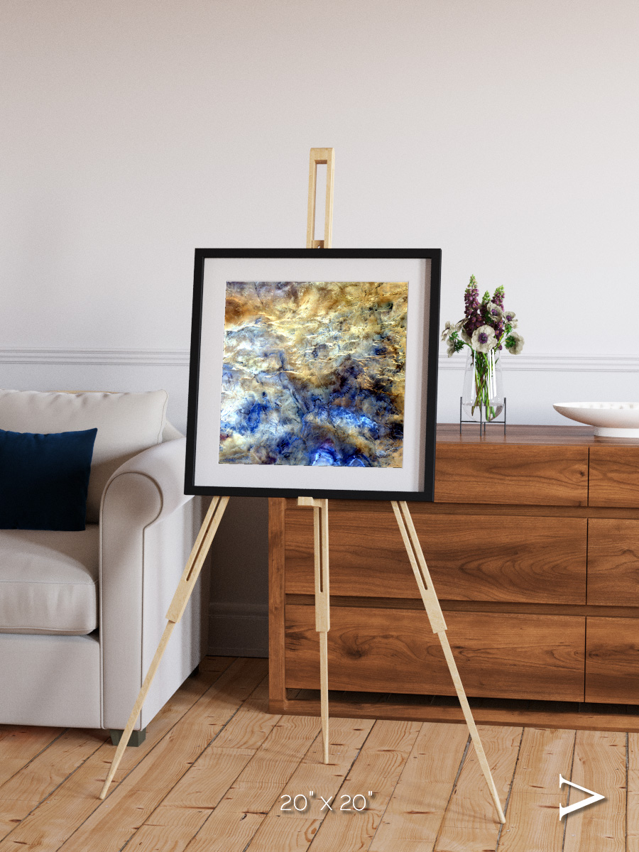 Heat Scars, No Mans Land Framed & Mounted Print