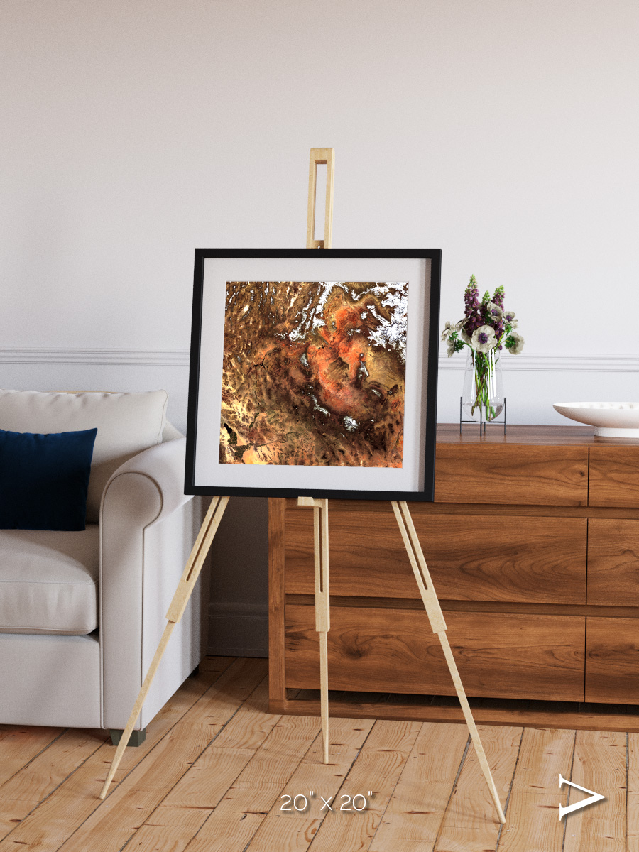 Sunlit Dunes, North America Framed & Mounted Print