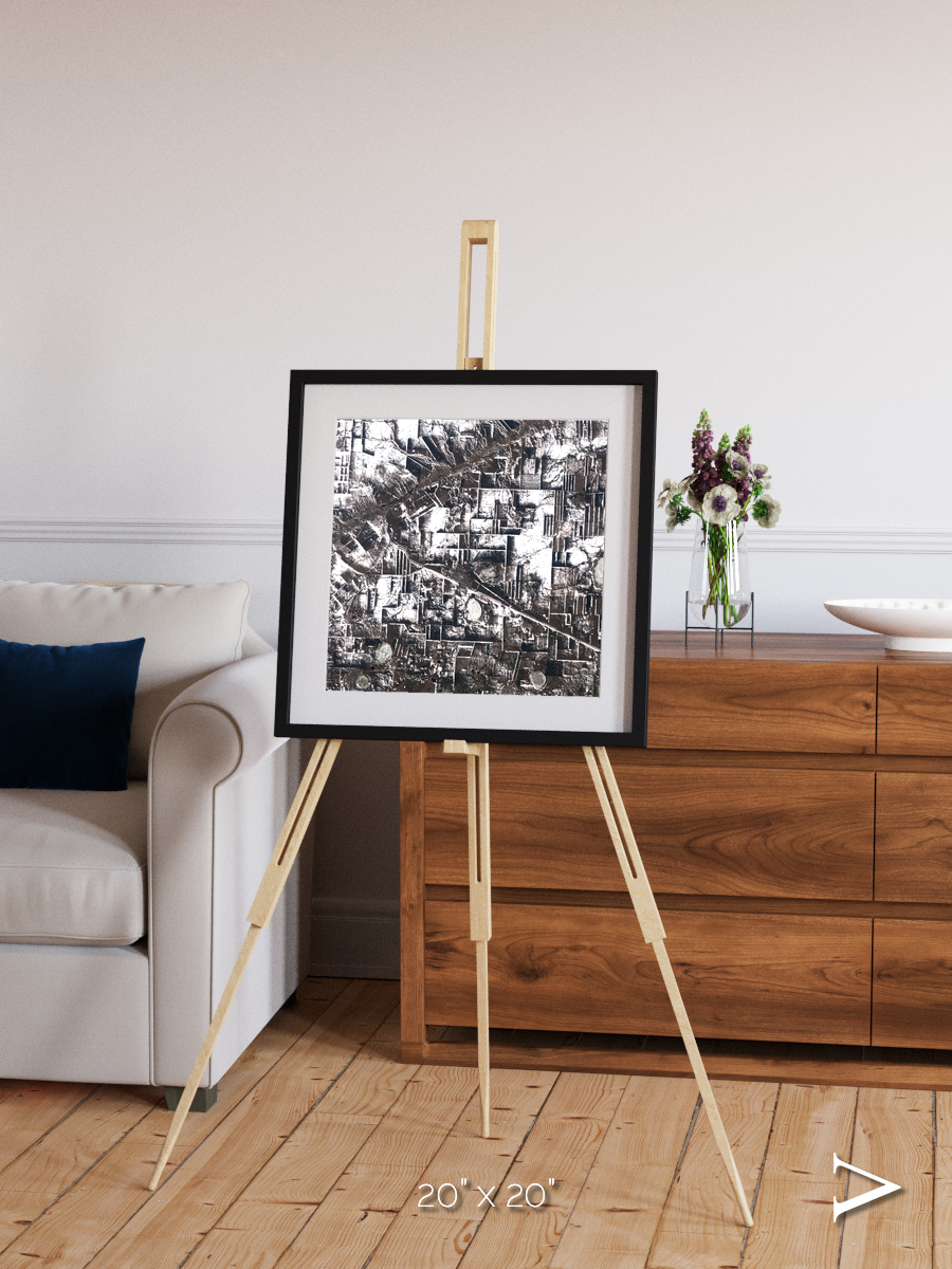 Fertile Threads, Northern Kazakhstan Framed & Mounted Print