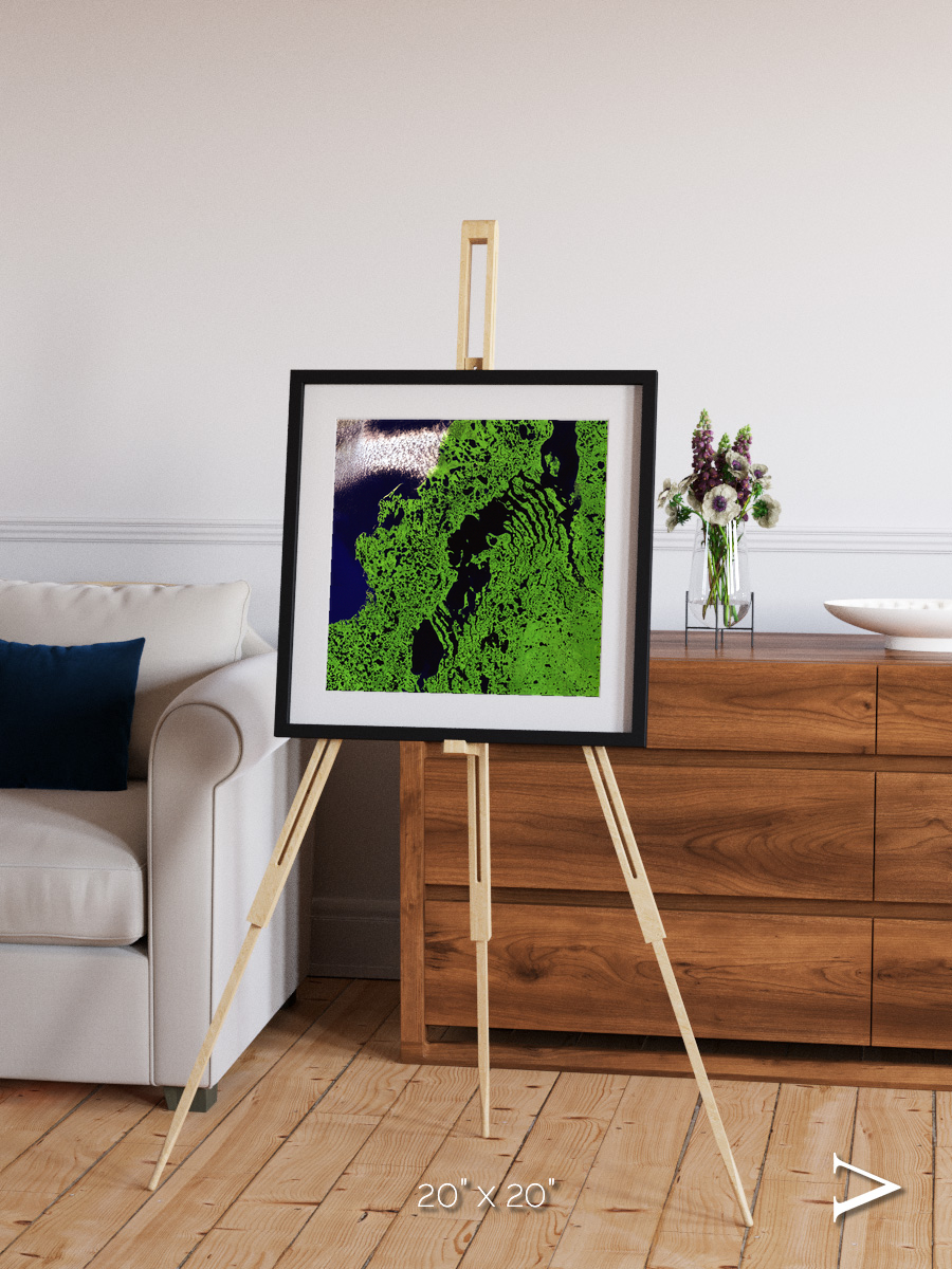 Tundra Reach, Liverpool Bay Framed & Mounted Print