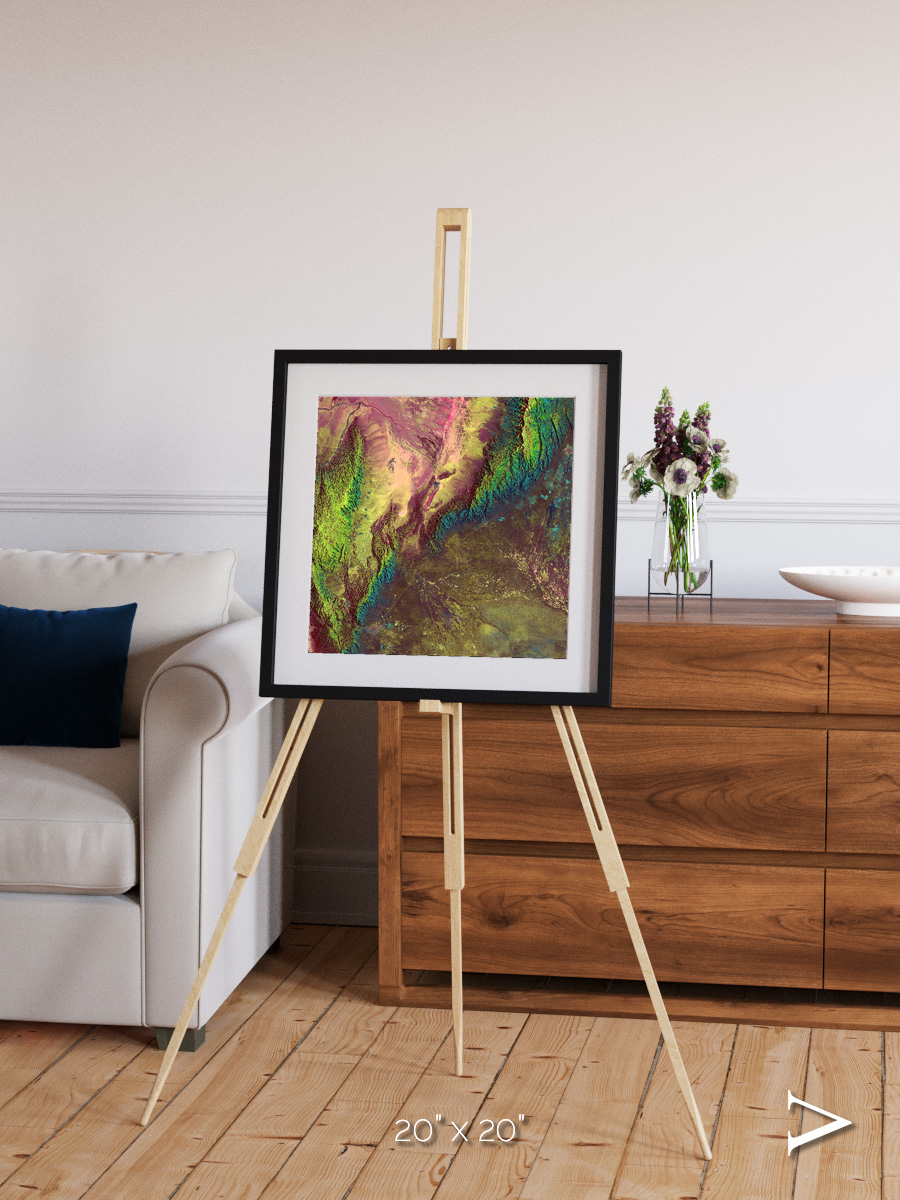 Textured Earth, Sierra de Velasco Framed & Mounted Print