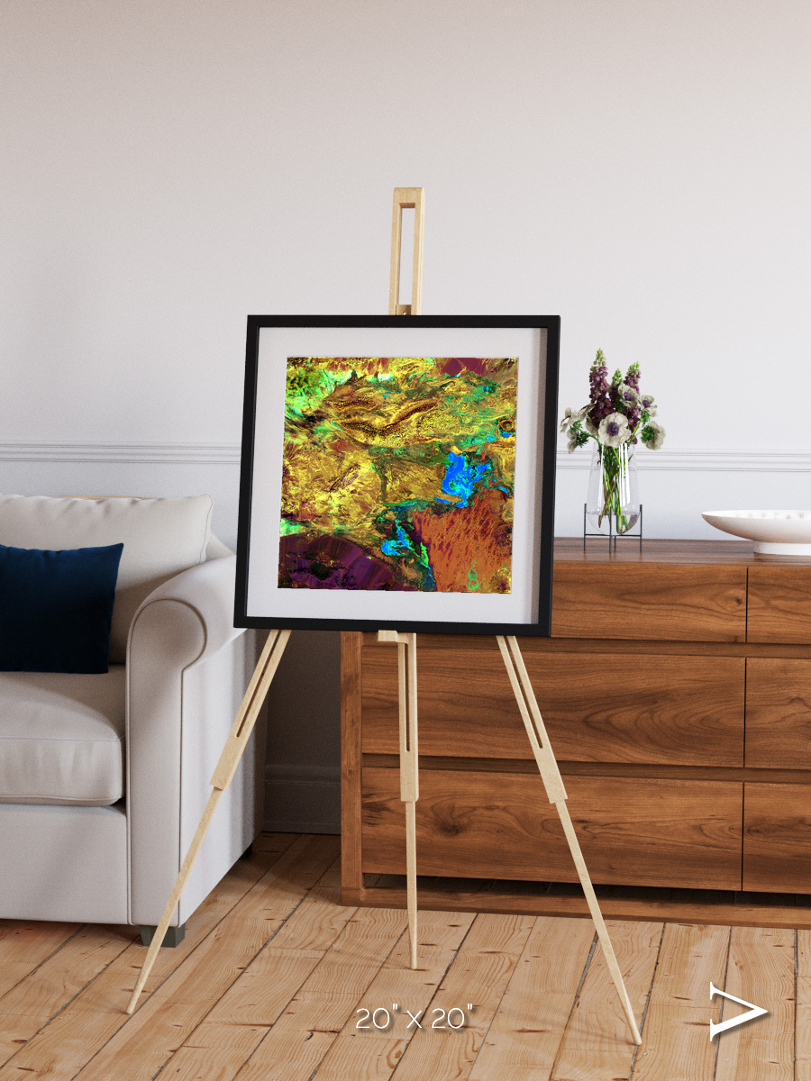 Salt and Storm, Dasht-e Kavir Framed & Mounted Print