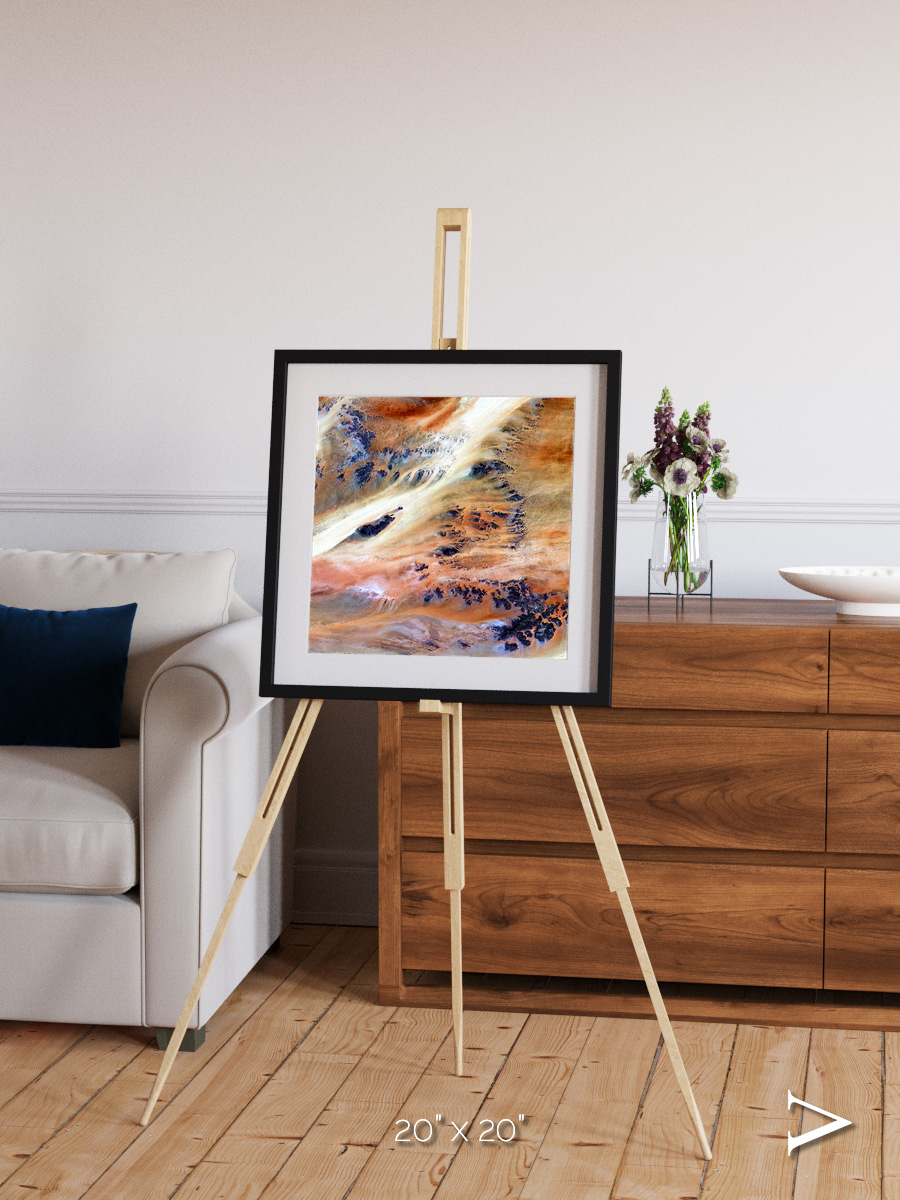 Shifting Dunes, Terkezi Oasis Framed & Mounted Print