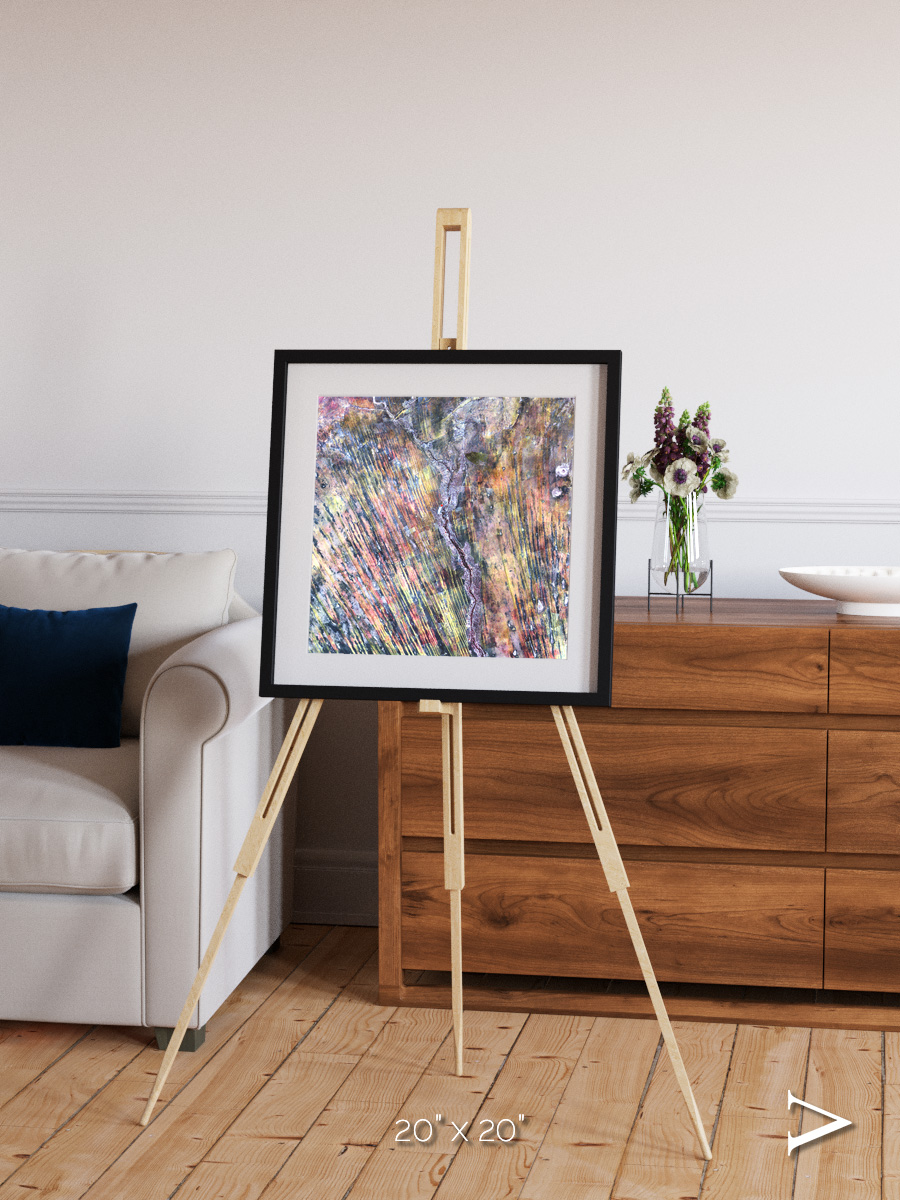 Crevasse Lines, The Optimist Framed & Mounted Print