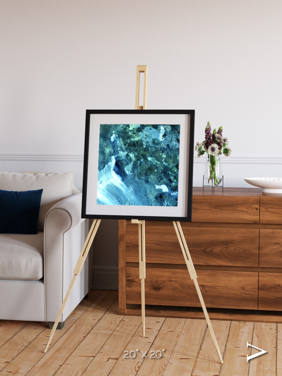 Heat Scars, Volcanoes Framed & Mounted Print