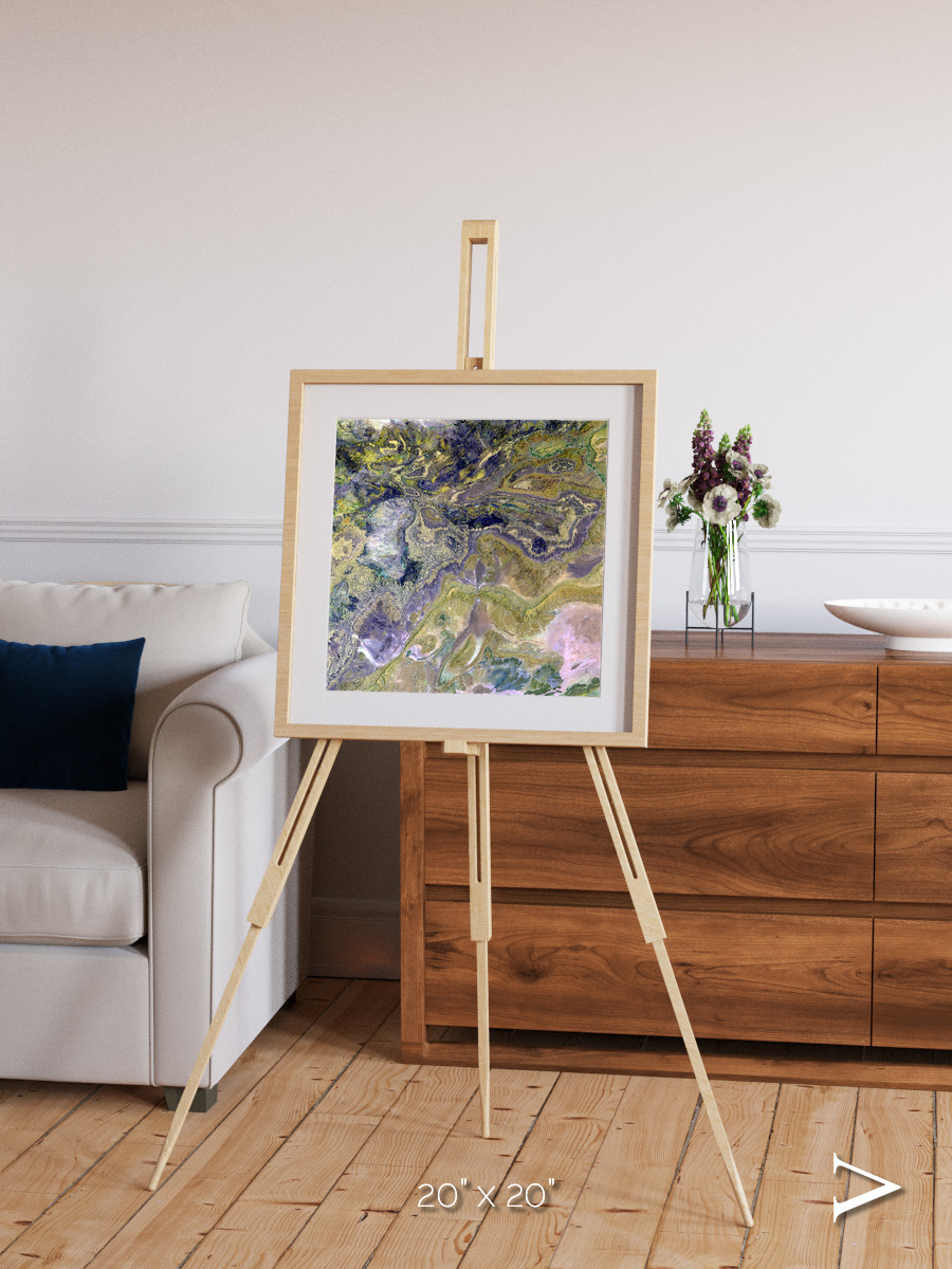 Mineral Horizons, Anti-Atlas Framed & Mounted Print