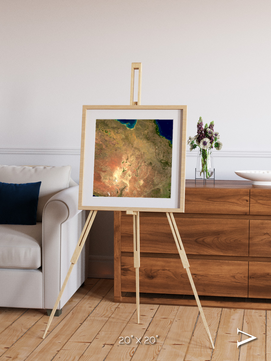 Winding Waters, Australia Framed & Mounted Print
