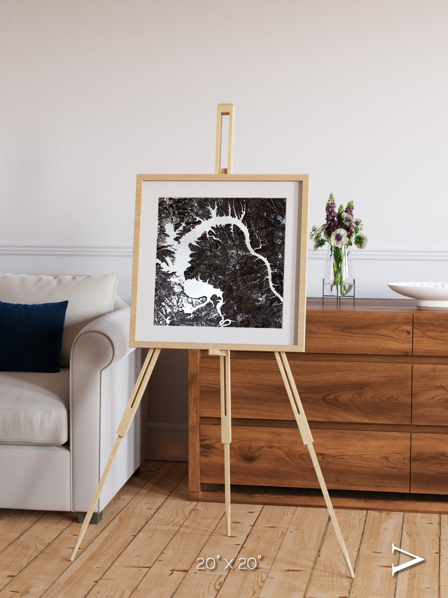 Dragon Lake, Siberia Framed & Mounted Print