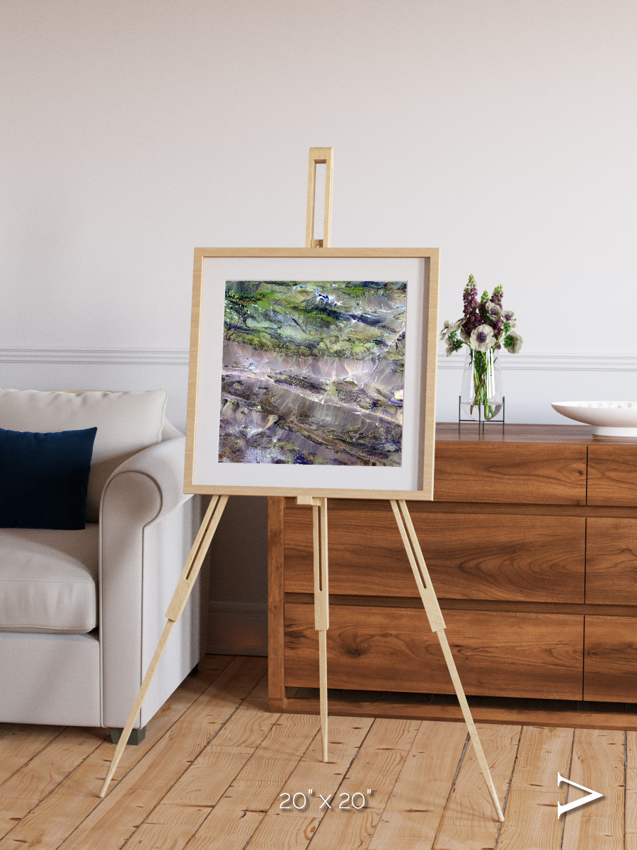 Arid Mosaic, Edrengiyn Nuruu Framed & Mounted Print