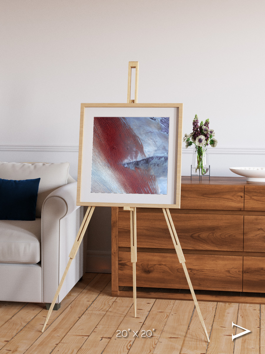 Wind Signatures, Empty Quarter Framed & Mounted Print