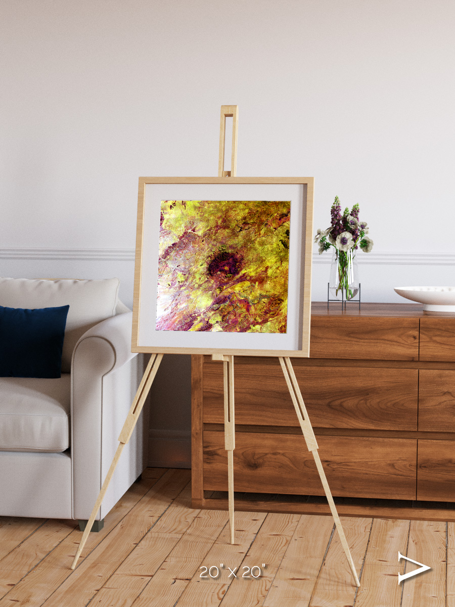 Magma Plains, Erongo Massif Framed & Mounted Print
