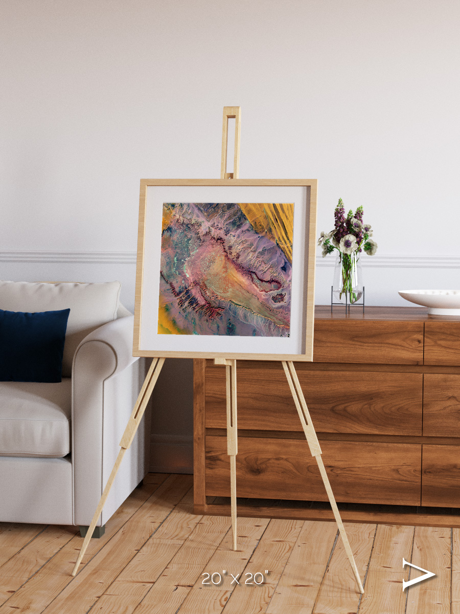 Echoes of Water, Western Desert Framed & Mounted Print