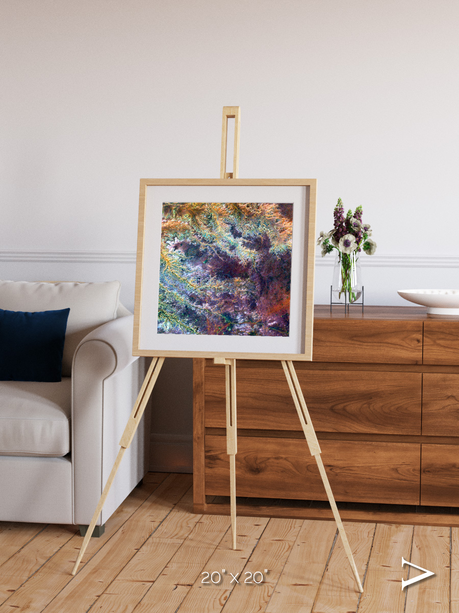 River and Plain, Ghadamis River Framed & Mounted Print