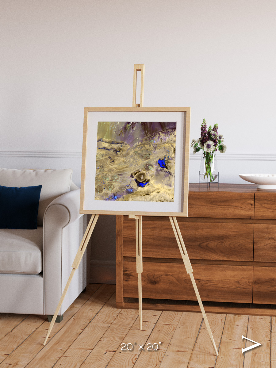 Salt Mirror, Great Salt Desert Framed & Mounted Print