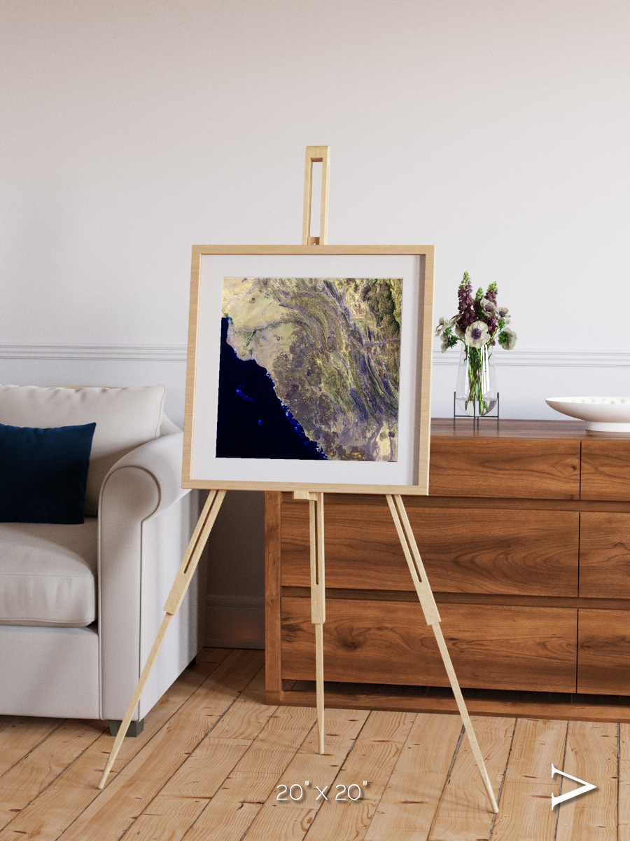 Fire Fields, Harrat Al Birk Framed & Mounted Print