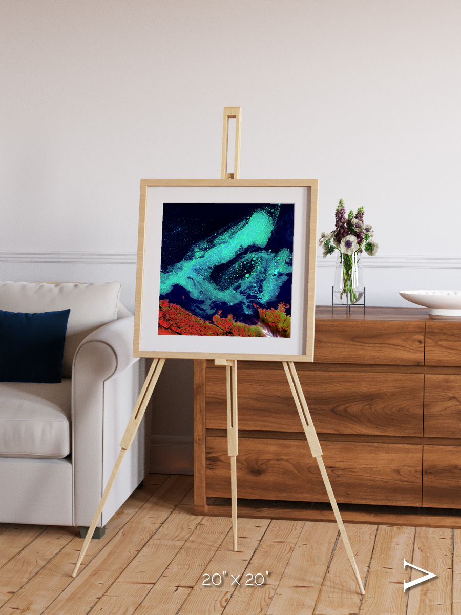 Frozen Currents, Foxe Basin Framed & Mounted Print