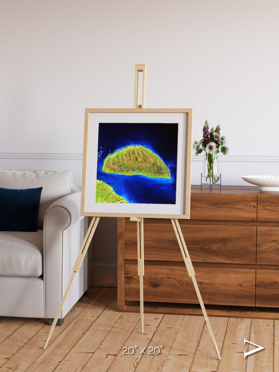 Coastal Fragments, Island Rebound Framed & Mounted Print