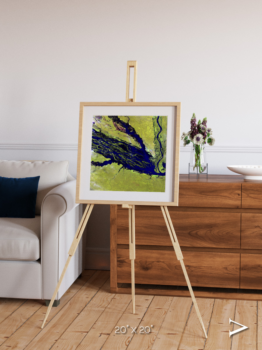 Painted Archipelago, Jau Park Framed & Mounted Print