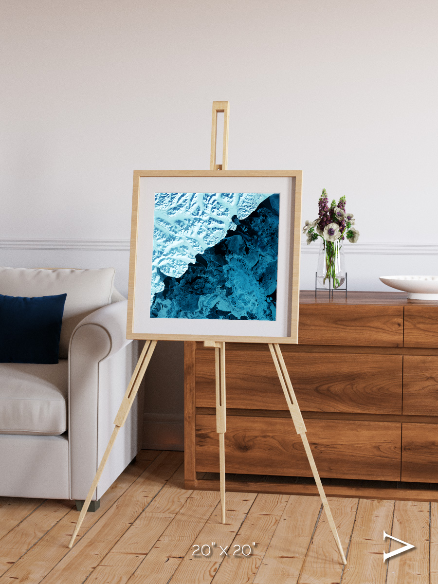 Glacial Passage, Kamchatka Peninsula Framed & Mounted Print