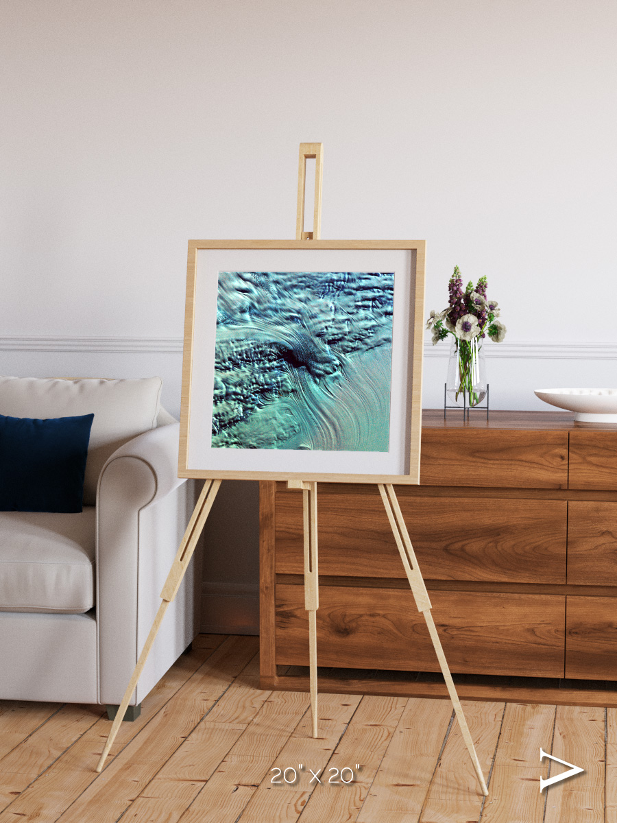 Ice River, Lambert Glacier Framed & Mounted Print