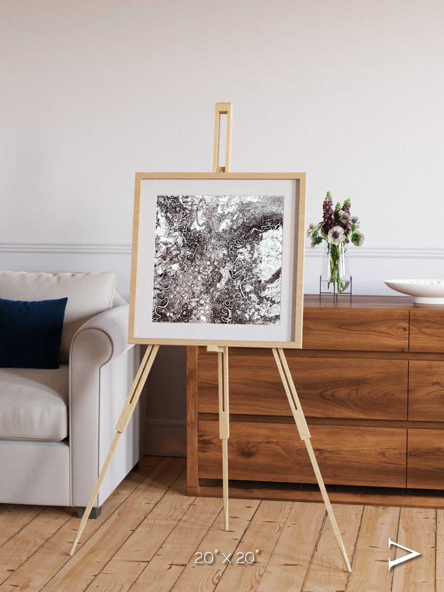 River Threads, Mayn River Framed & Mounted Print