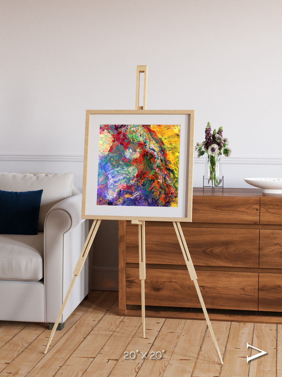 Melted Earth, Great Sandy Desert Framed & Mounted Print