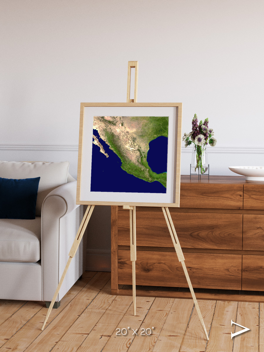 Windwritten Sands, Mexico and Central America Framed & Mounted Print