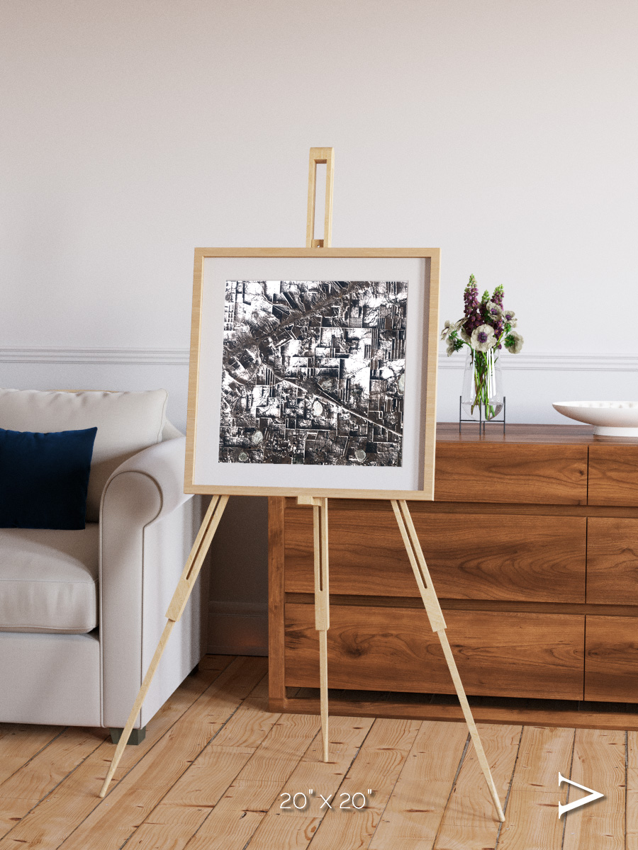 Fertile Threads, Northern Kazakhstan Framed & Mounted Print