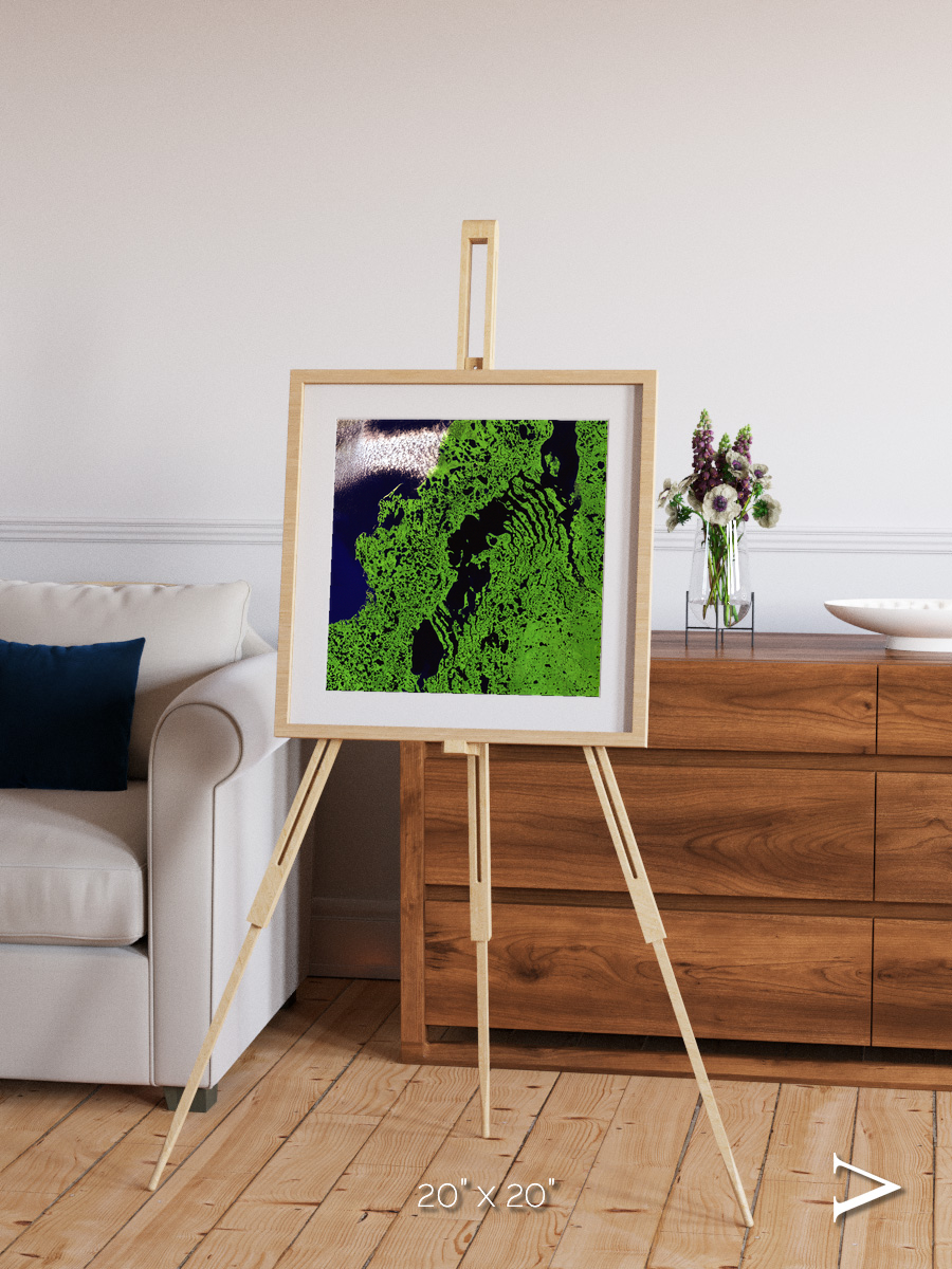 Tundra Reach, Liverpool Bay Framed & Mounted Print