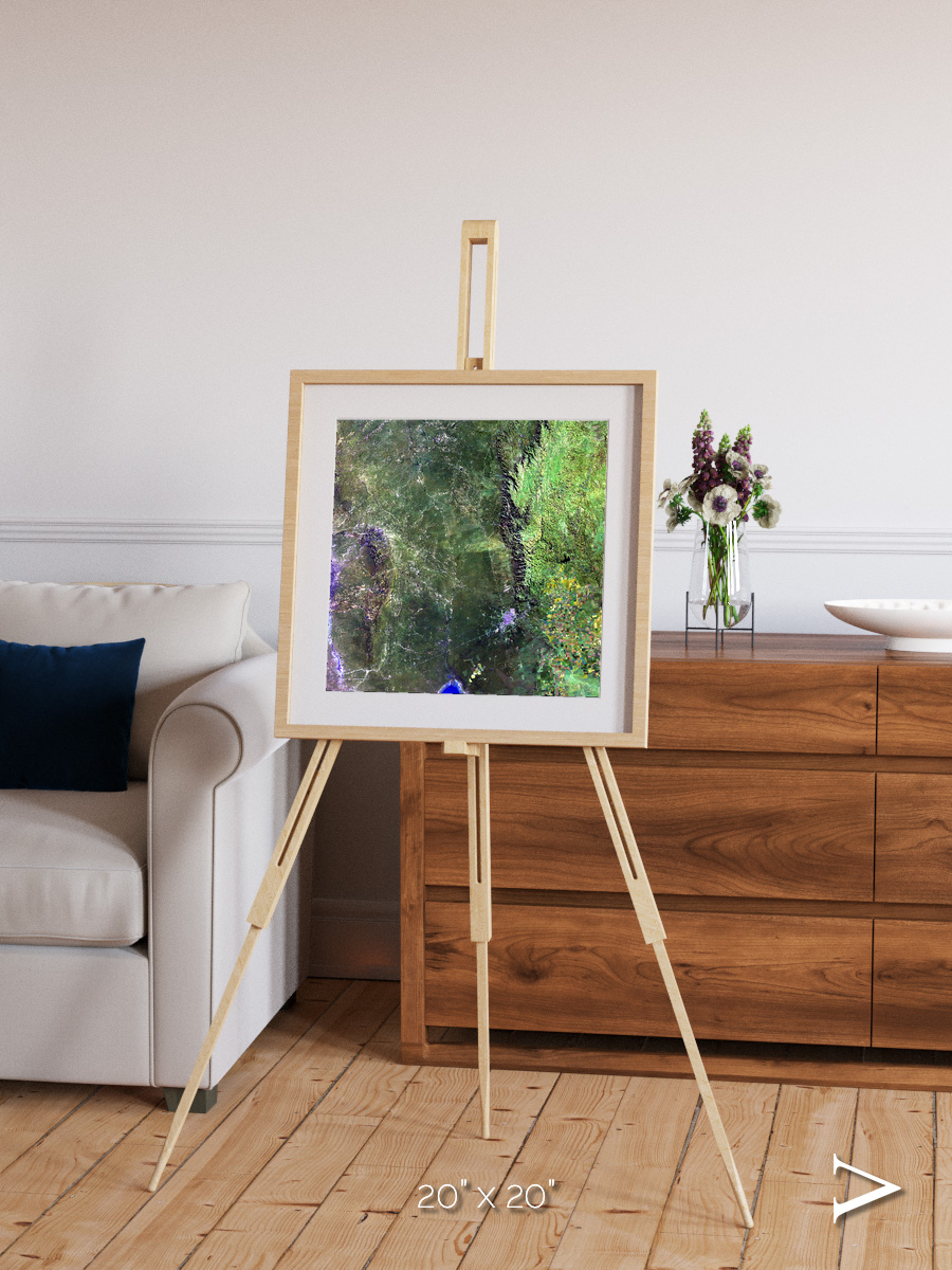 Radiating Plains, San Luis Framed & Mounted Print