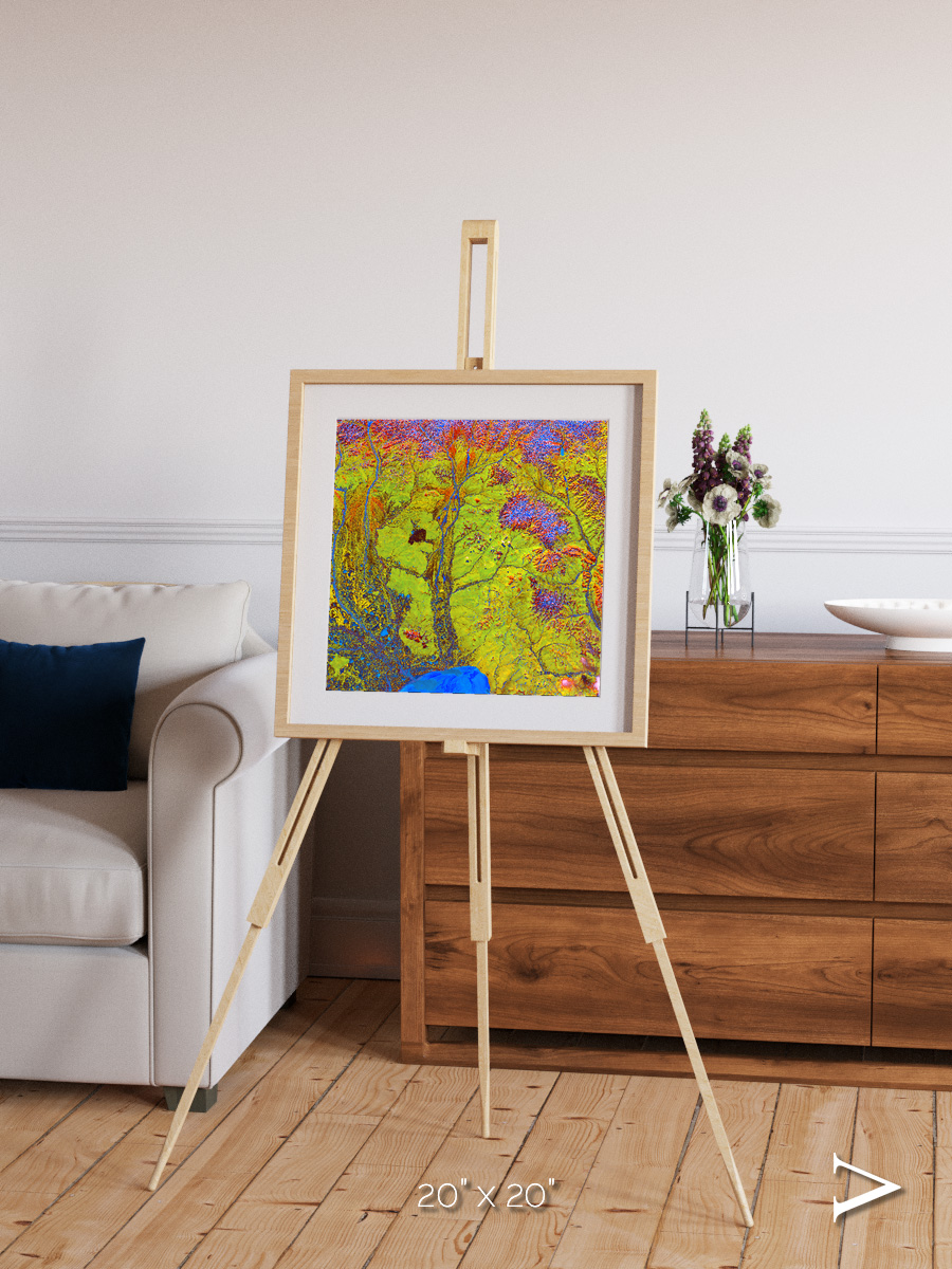 Glacial Ribbons, Chaunskaya Bay Framed & Mounted Print