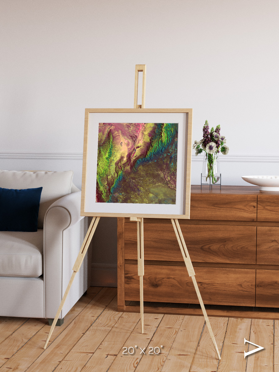 Textured Earth, Sierra de Velasco Framed & Mounted Print