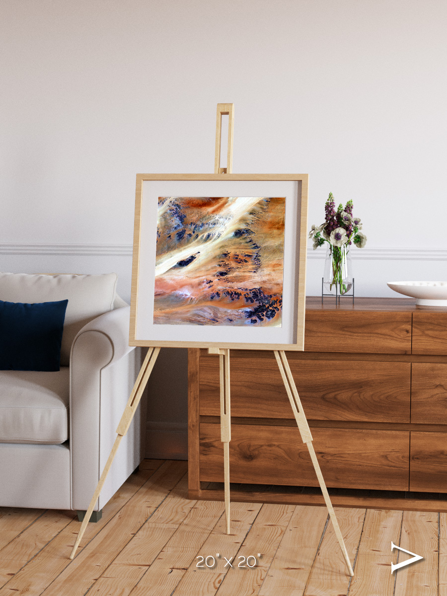 Shifting Dunes, Terkezi Oasis Framed & Mounted Print