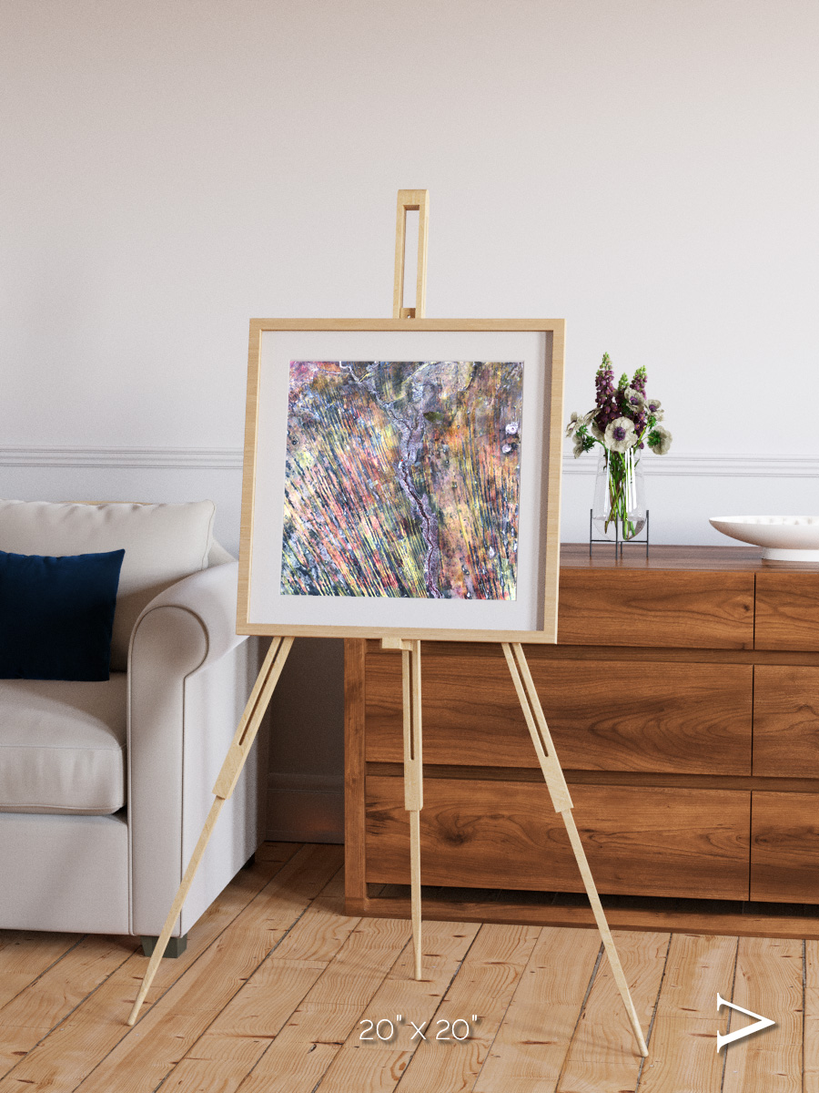 Crevasse Lines, The Optimist Framed & Mounted Print