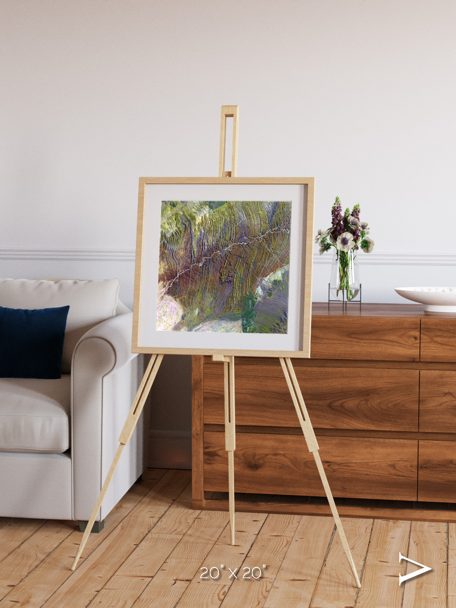 Shifting Dunes, Ugab River Framed & Mounted Print