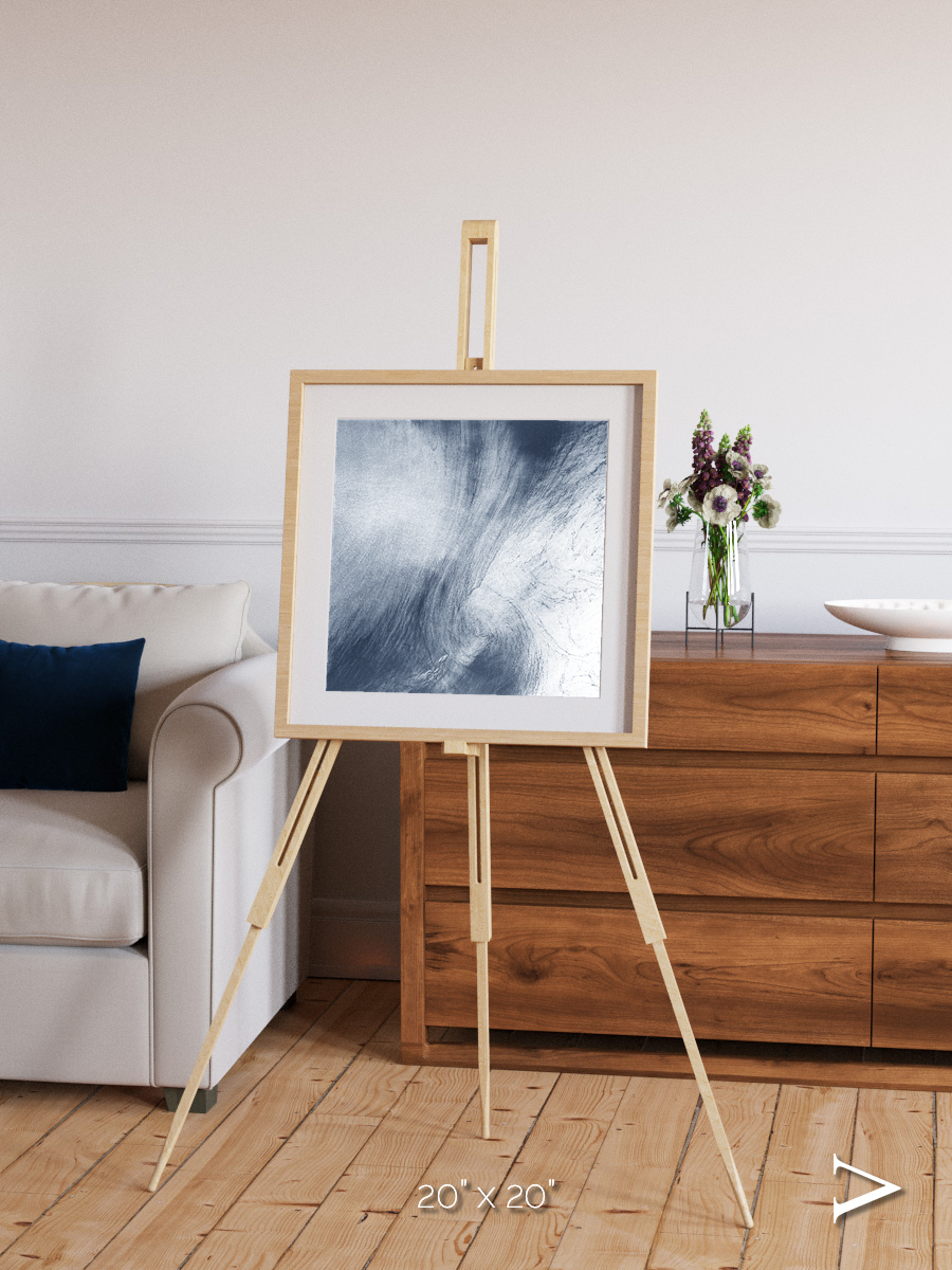 Wind Signatures, Whirlpool Cloud Framed & Mounted Print
