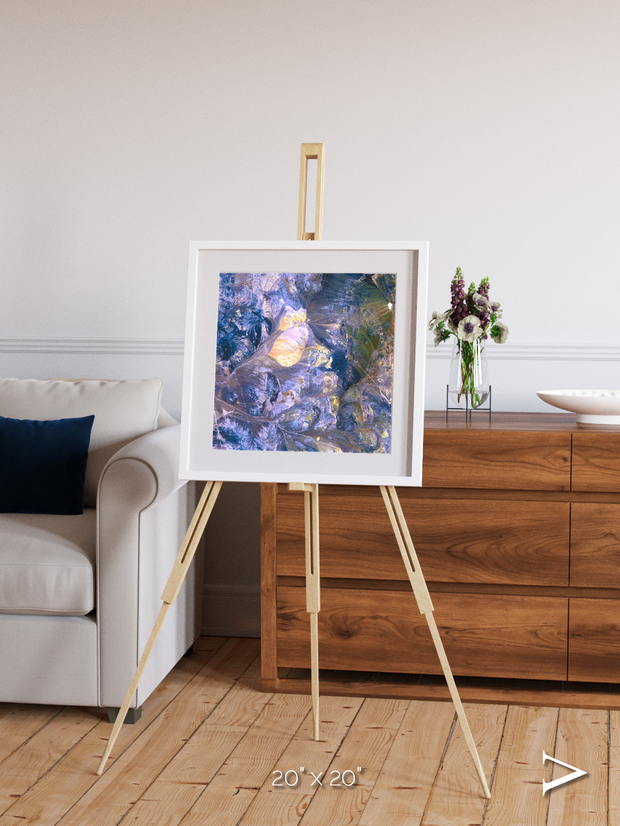 Heat Scars, Andes Framed & Mounted Print