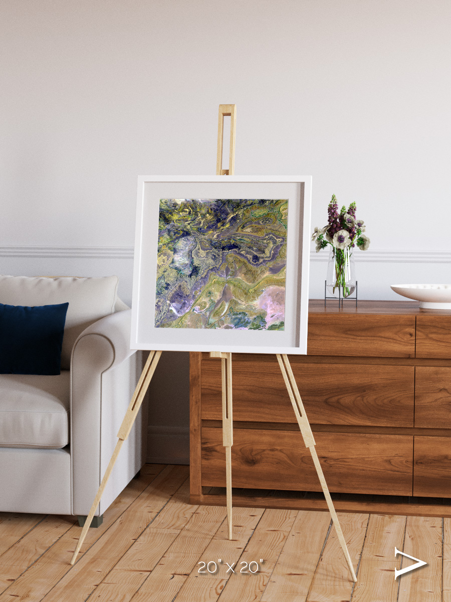 Mineral Horizons, Anti-Atlas Framed & Mounted Print