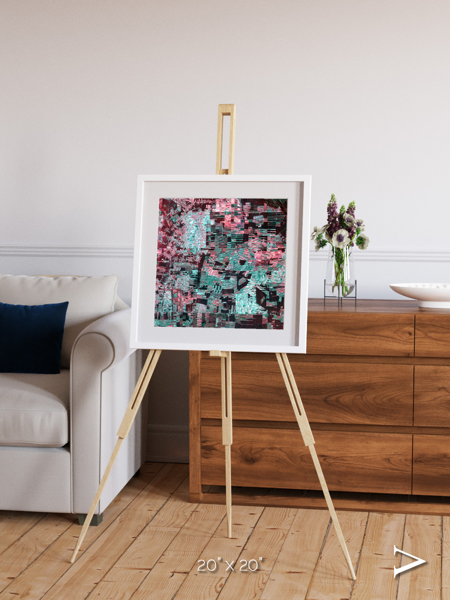 Fractured Canopy, Bolivia Framed & Mounted Print