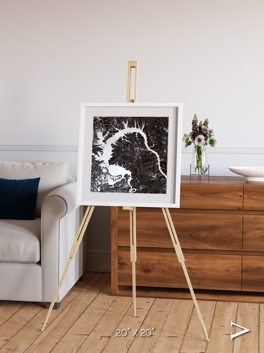 Dragon Lake, Siberia Framed & Mounted Print