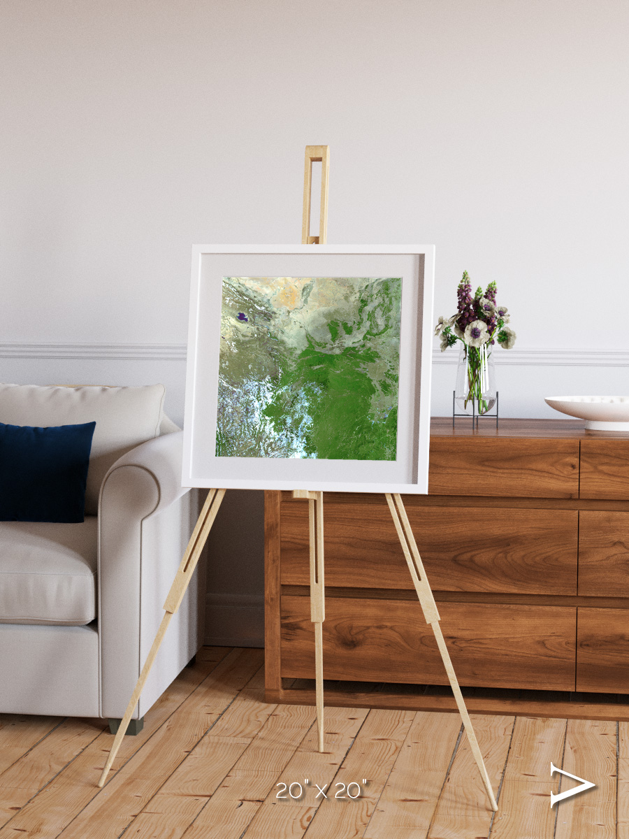 Sea Inlet, Eastern Asia Framed & Mounted Print