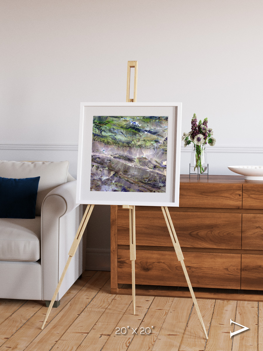 Arid Mosaic, Edrengiyn Nuruu Framed & Mounted Print