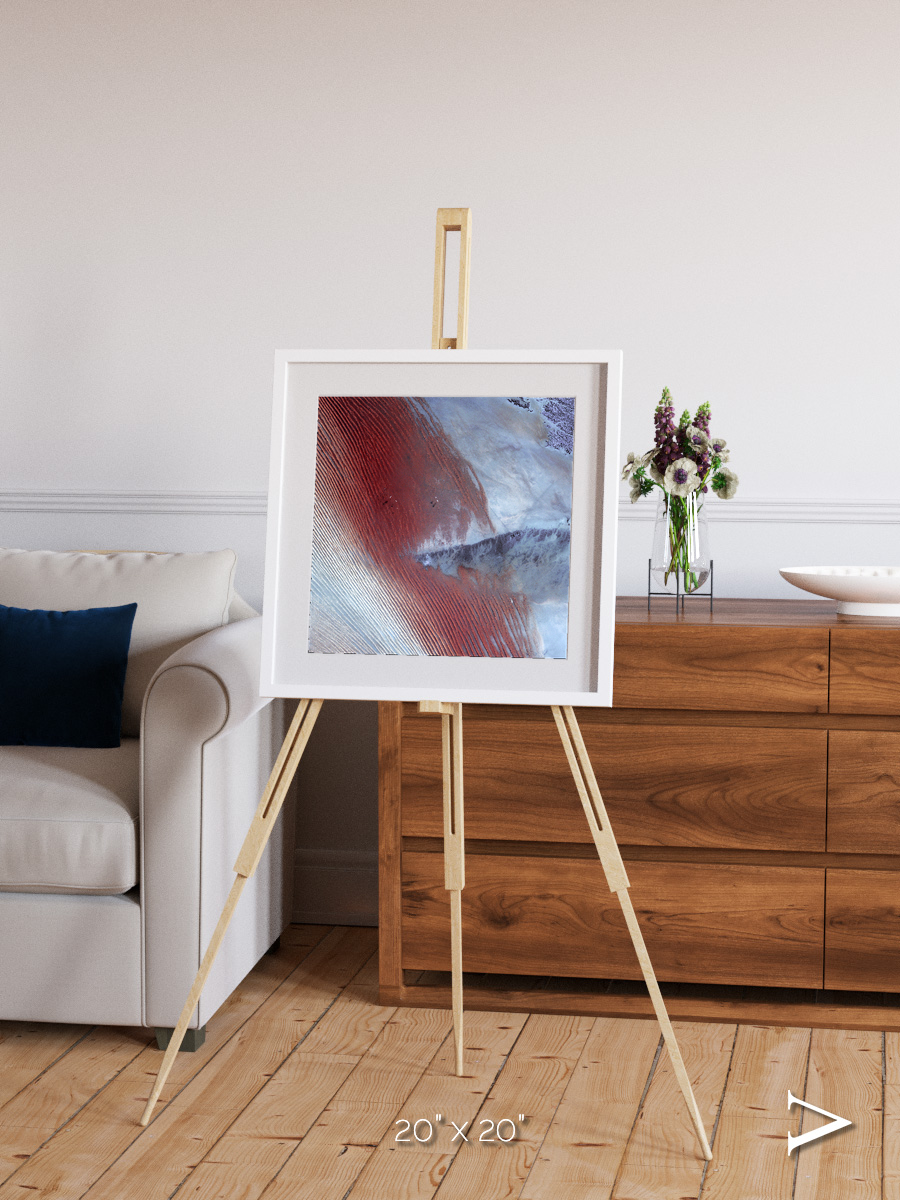 Wind Signatures, Empty Quarter Framed & Mounted Print