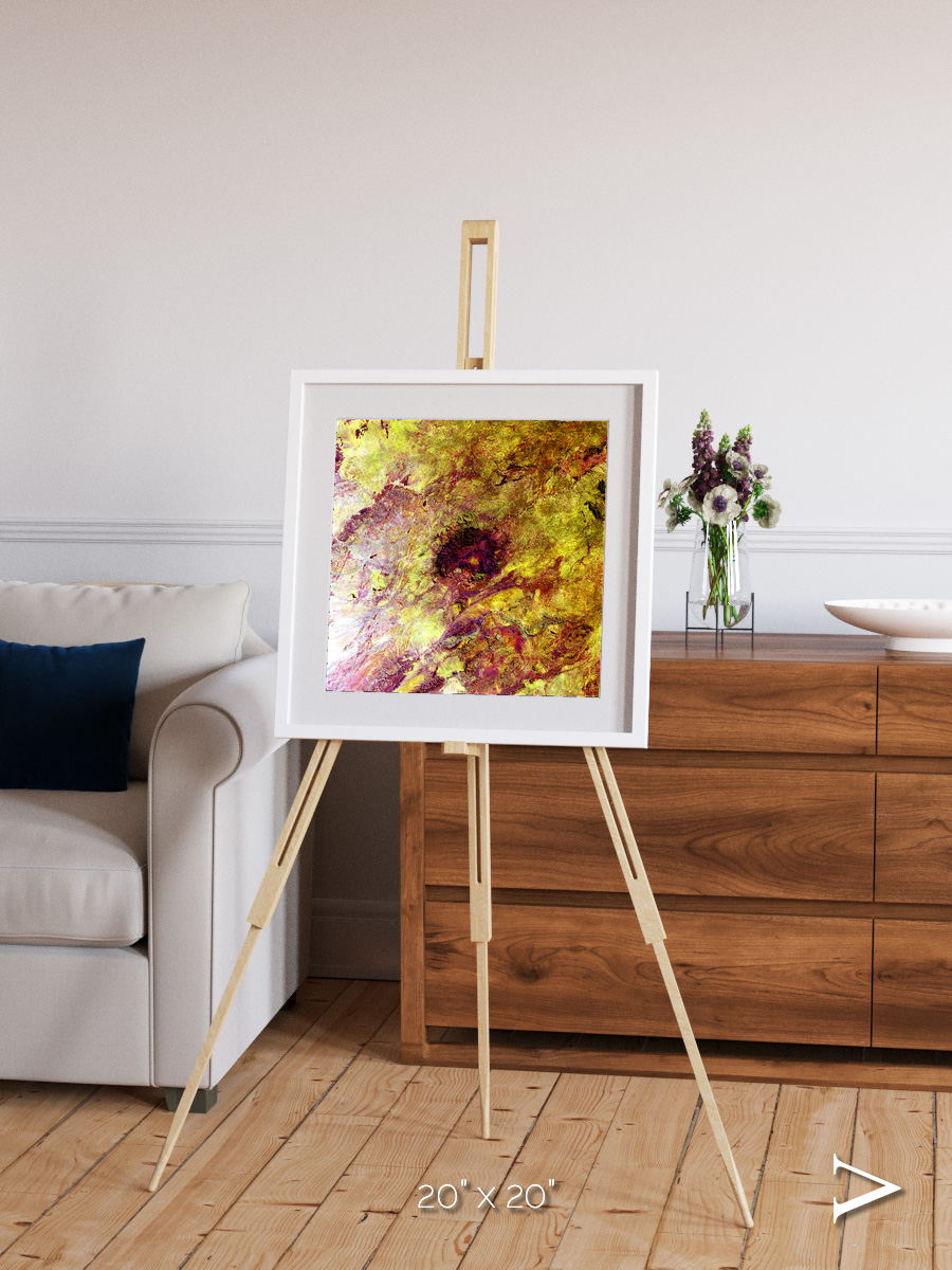 Magma Plains, Erongo Massif Framed & Mounted Print