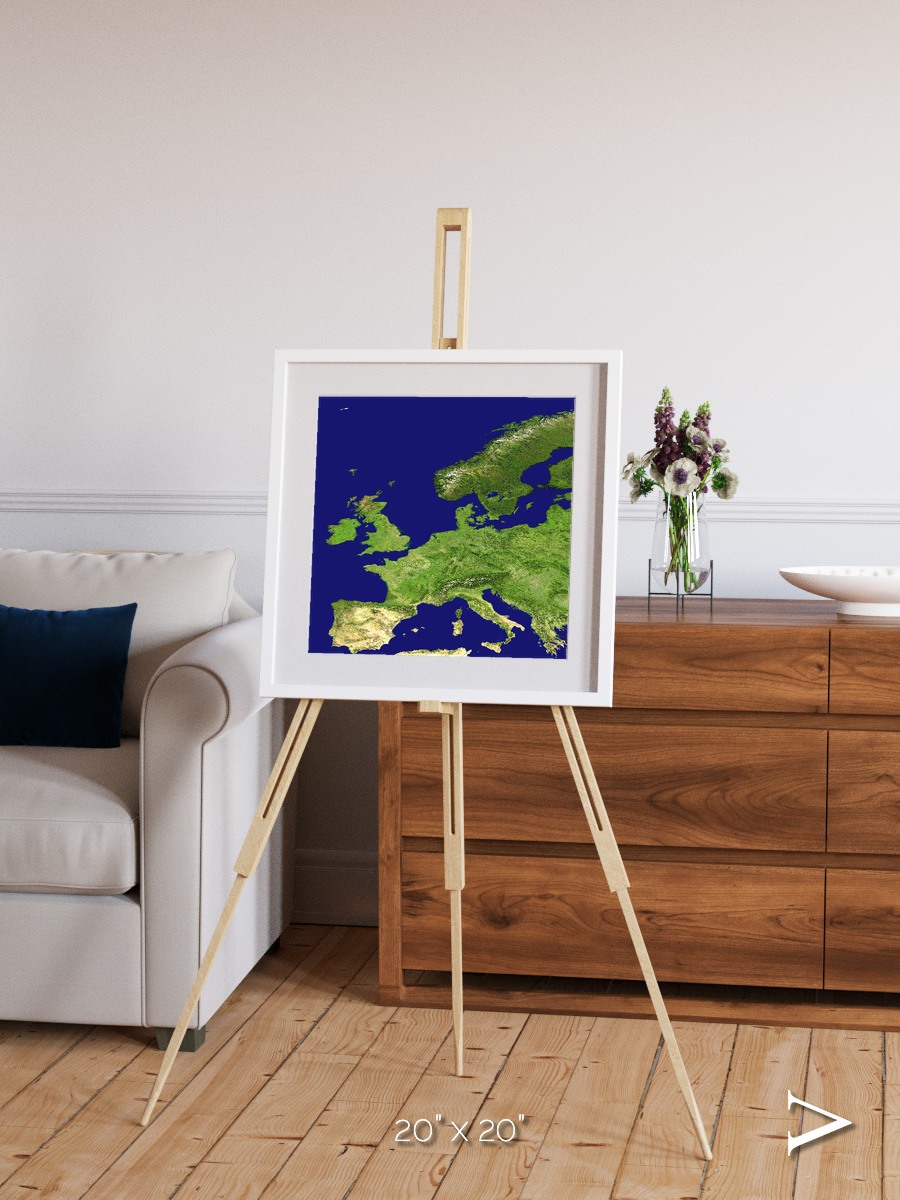 Arctic Outpost, Europe Framed & Mounted Print