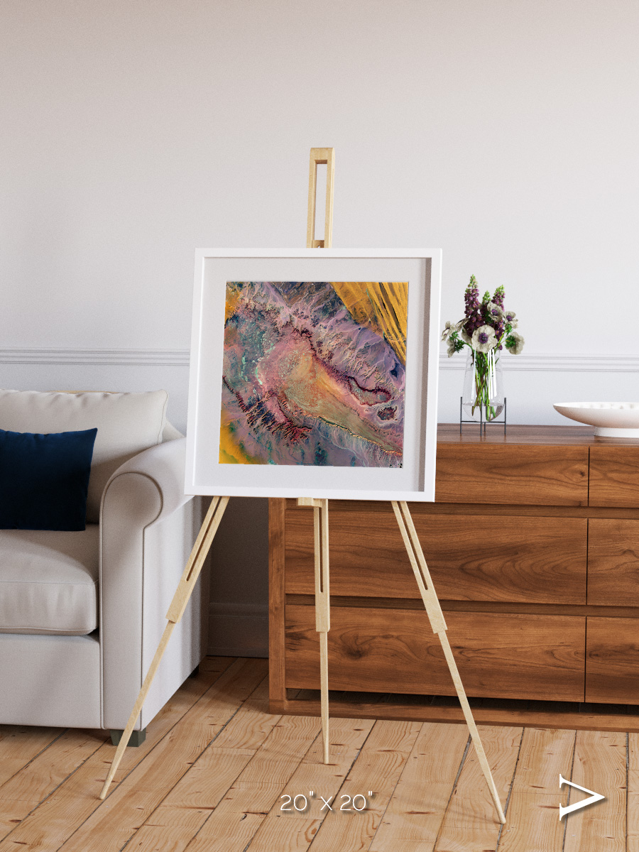 Echoes of Water, Western Desert Framed & Mounted Print