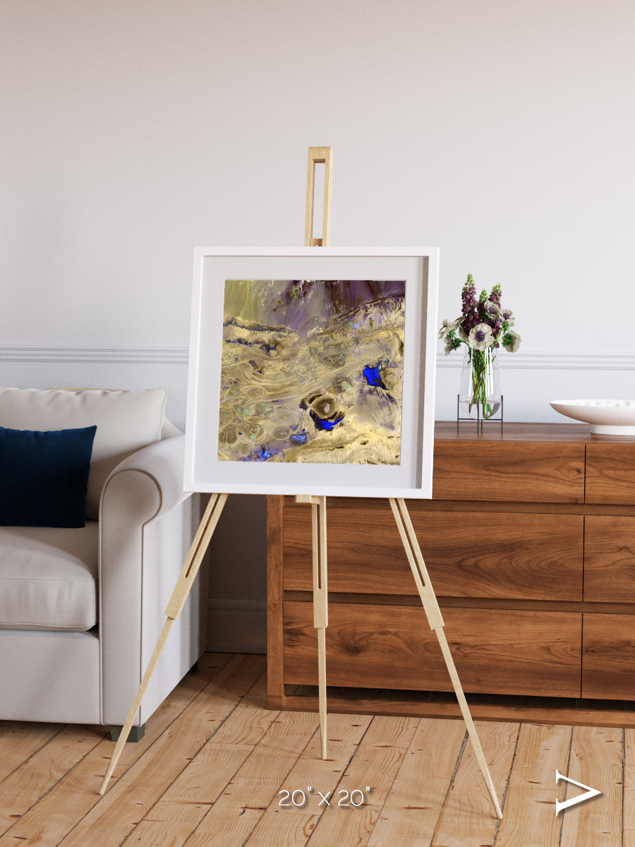Salt Mirror, Great Salt Desert Framed & Mounted Print